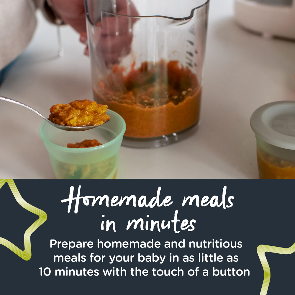Tommee Tippee Quick Cook 6-in-1 Baby Food Maker, White - Image 5