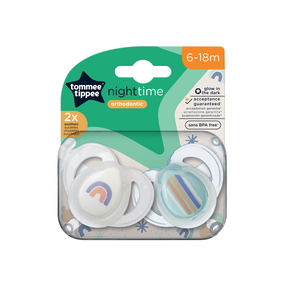 Tommee Tippee Night Time Soother Pack Of 2 (6-18M) Plain - Image 4