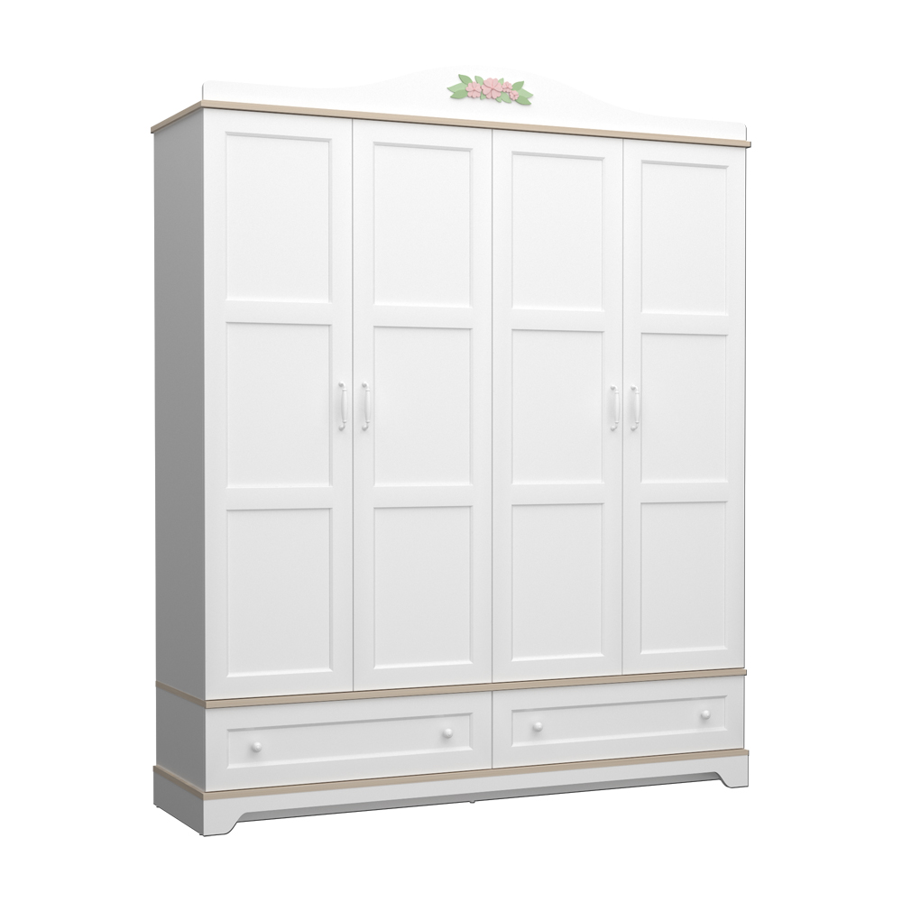 Almila Bianca 4 Doors Wardrobe