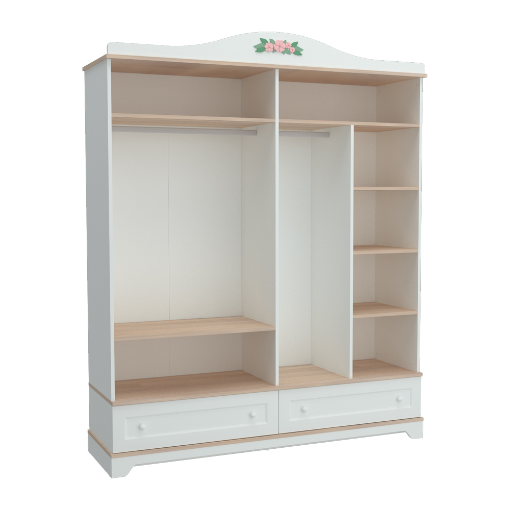 Almila Bianca 4 Doors Wardrobe - Image 3