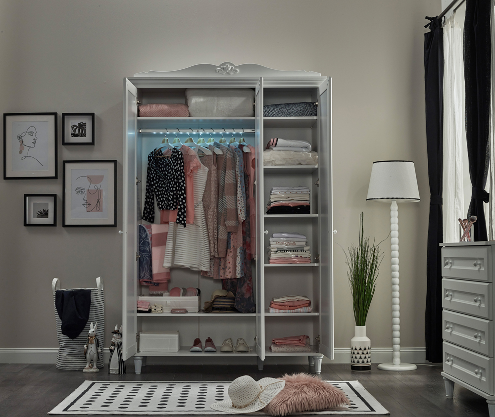 Almila Lora 3 Doors Wardrobe - Image 7