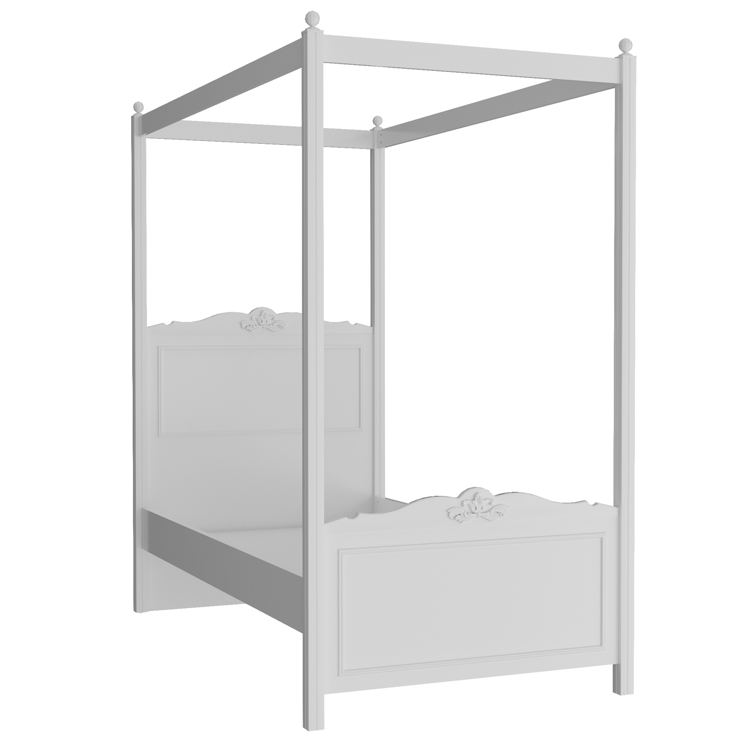 Almila Lora 100X200 Canopy Bed Frame