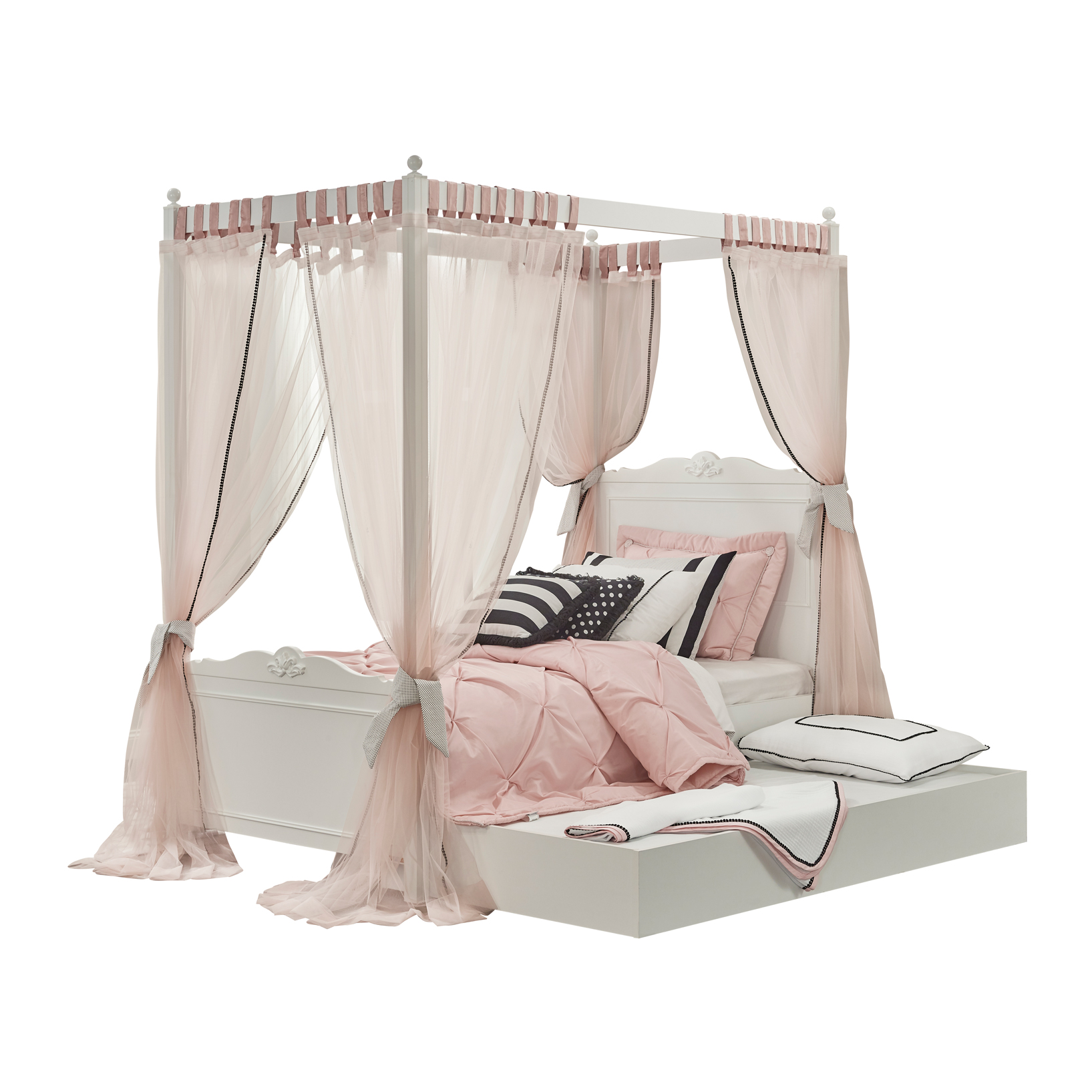Almila Lora 100X200 Canopy Bed Frame - Image 2
