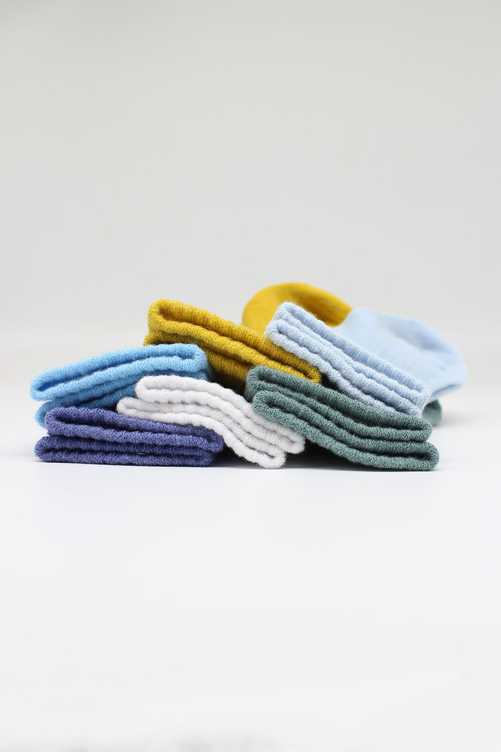 Bistyle Colors 6-Pairs Combed Flat Quarter Socks (12-24 m) Colored - Image 6