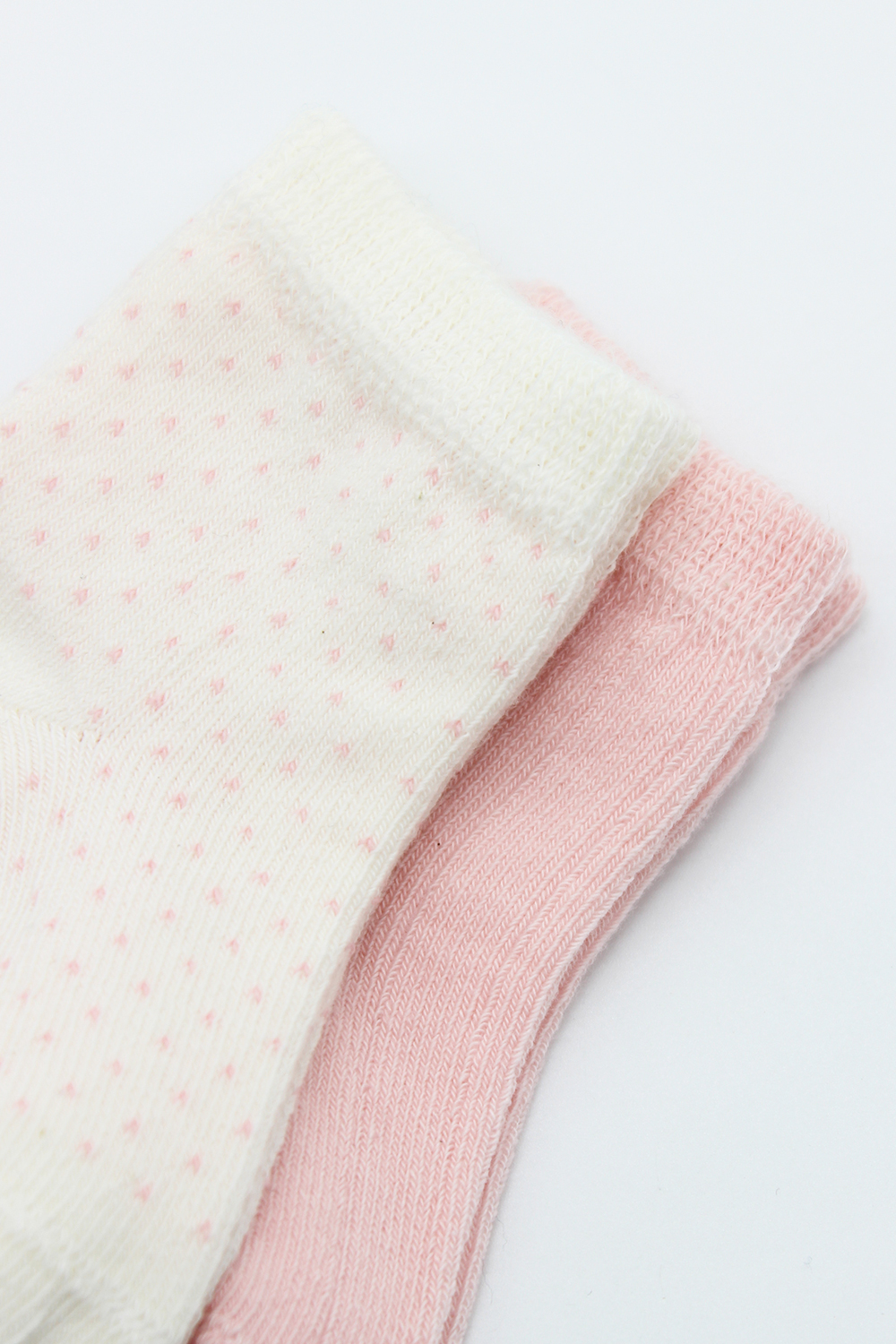 Bistyle Organic 2-Pairs Combed Socks (6-12 m) Pink - Image 6