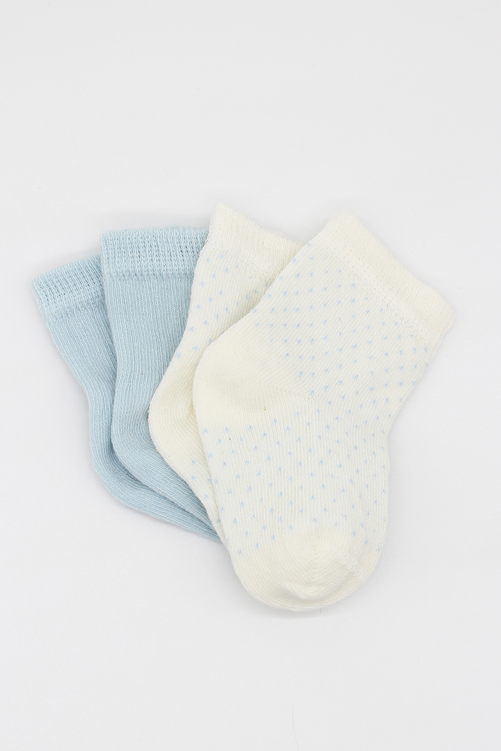 Bistyle Organic 2-Pairs Combed Socks (12-24 m) Blue - Image 3
