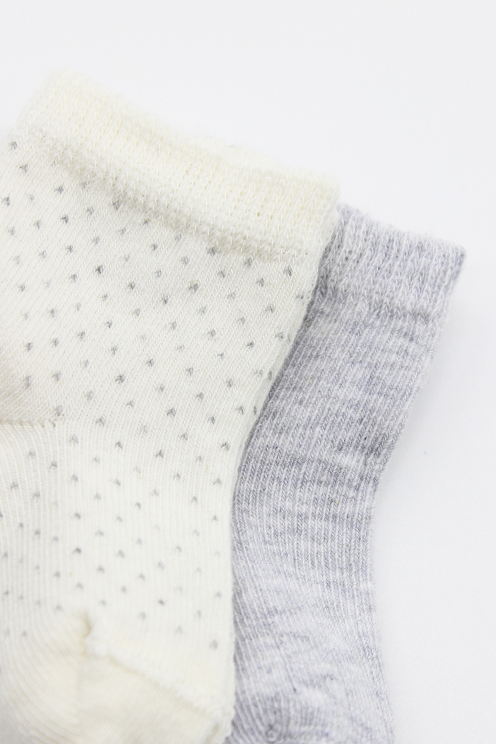 Bistyle Organic 2-Pairs Combed Socks (12-24 m) Grey - Image 6