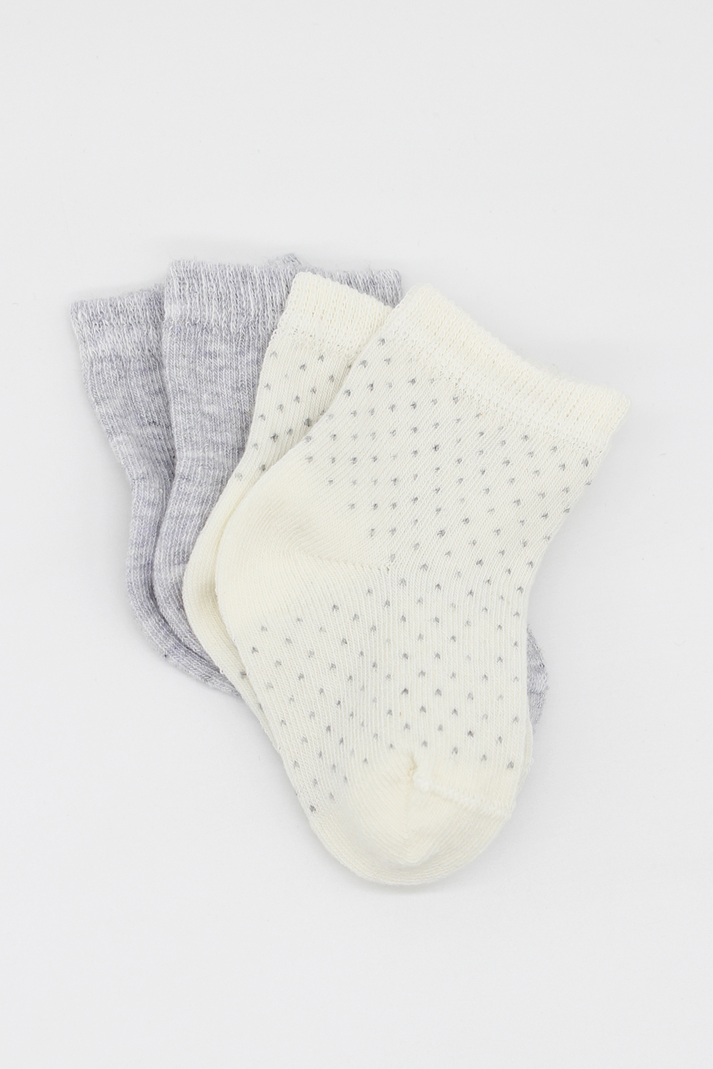 Bistyle Organic 2-Pairs Combed Socks (24-36 m) Grey - Image 3