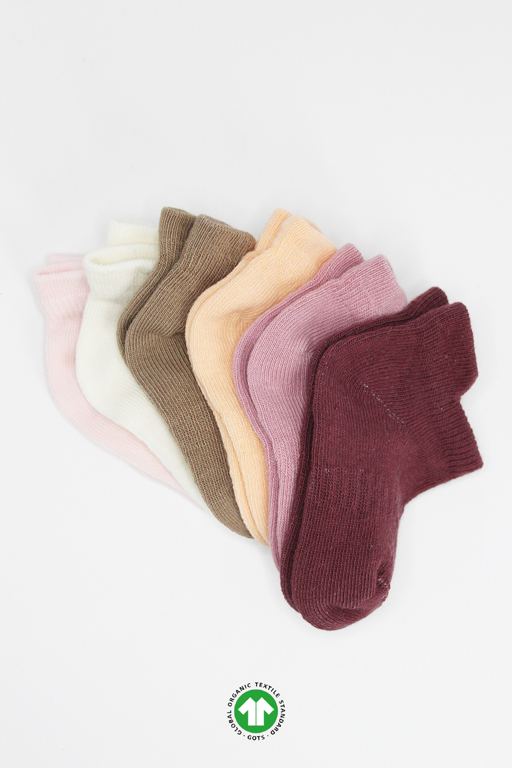 Bistyle 6-Pairs Combed Liner Socks (0-6 m) Colored - Image 5