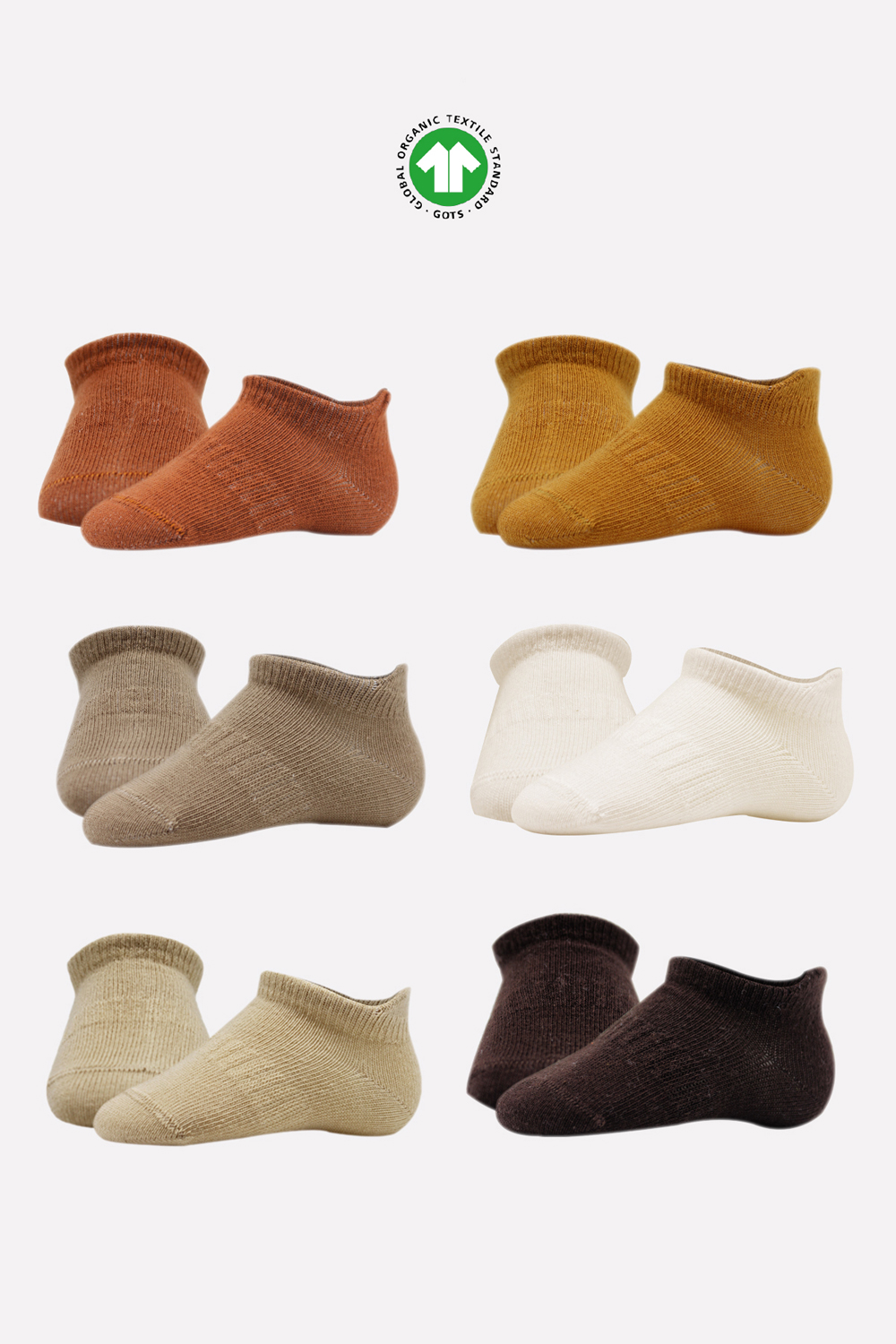 Bistyle 6-Pairs Combed Liner Socks (24-36 m) Colored - Image 6