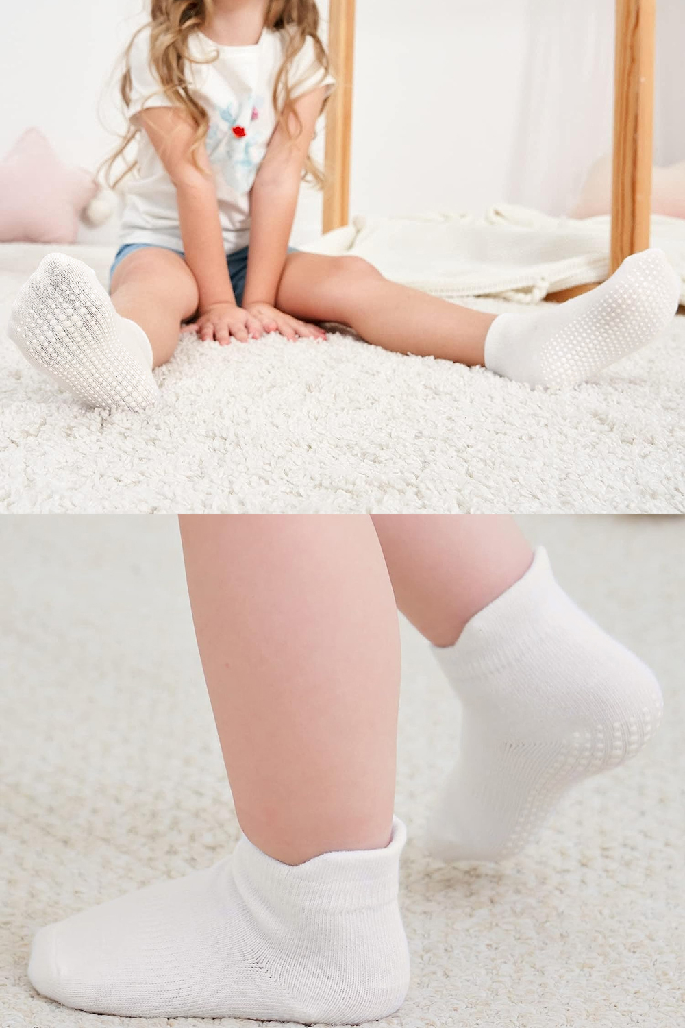 BiÌstyle 6-Pairs Combed Non-Slip Liner Socks (0-6 m) Colored - Image 5