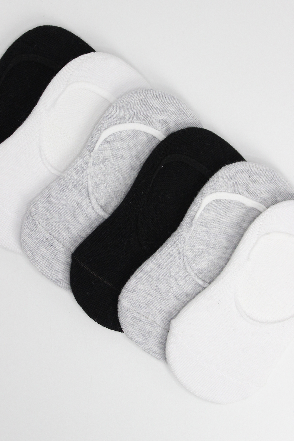 Bistyle 6-Pairs Baby Ballerina Socks (6-12 m) (Grey, White, Black) - Image 5