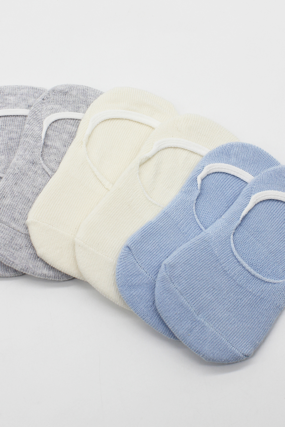 Bistyle 6-Pairs Baby Ballerina Socks (24-36 m) (Grey, Beige, Blue) - Image 5