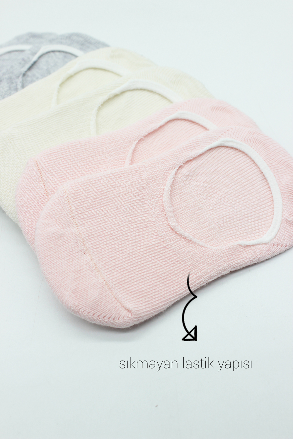 Bistyle 6-Pairs Baby Ballerina Socks (12-24 m) (Grey, Beige, Pink) - Image 4