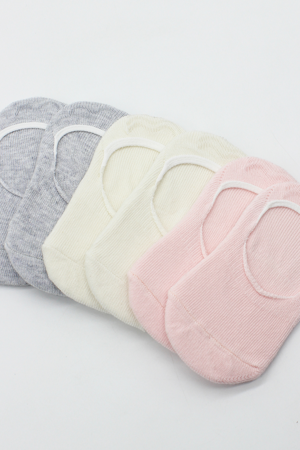 Bistyle 6-Pairs Baby Ballerina Socks (12-24 m) (Grey, Beige, Pink) - Image 5