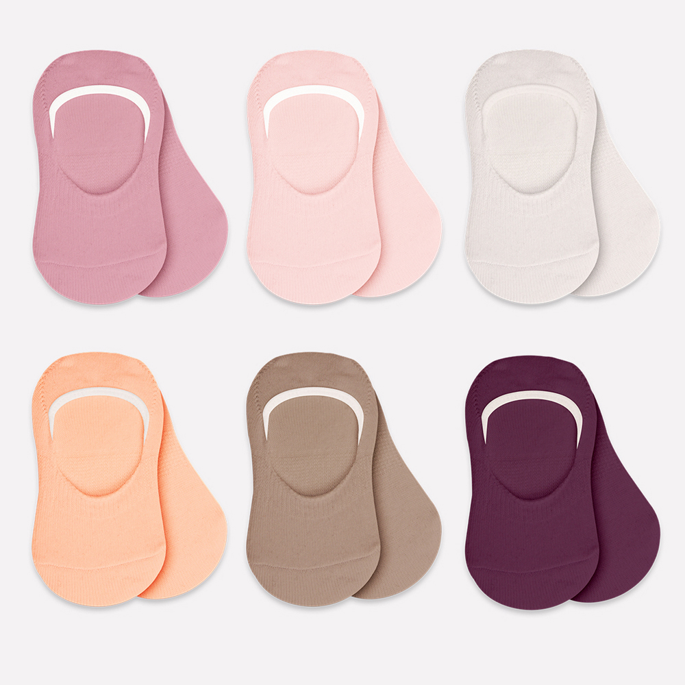 Bistyle 6-Pairs Baby Ballerina Socks (0-6 m) Colored