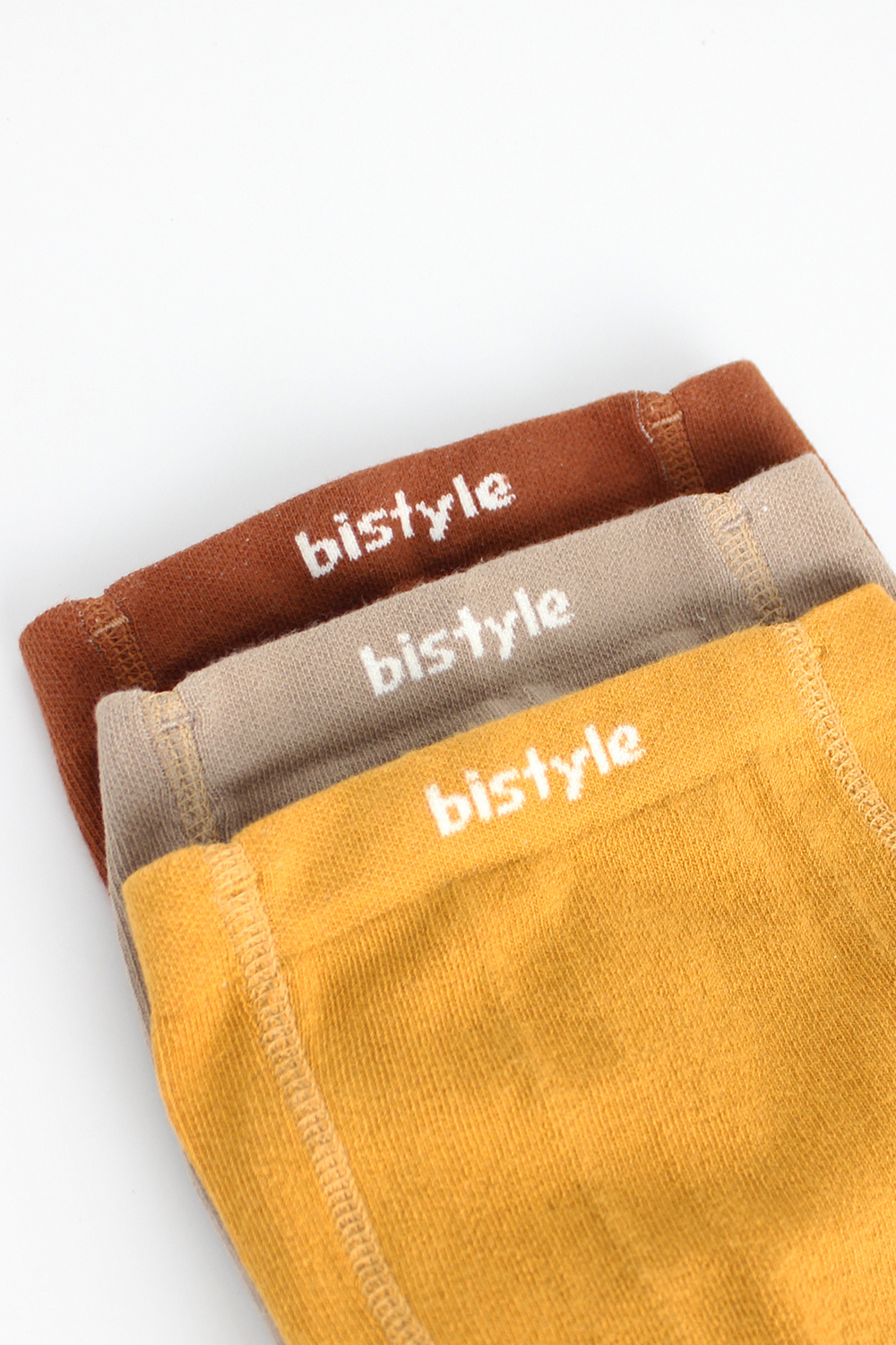 Bistyle 3-Pairs Combed Cotton Tights (0-6) (Orange, Brown, Yellow) - Image 5