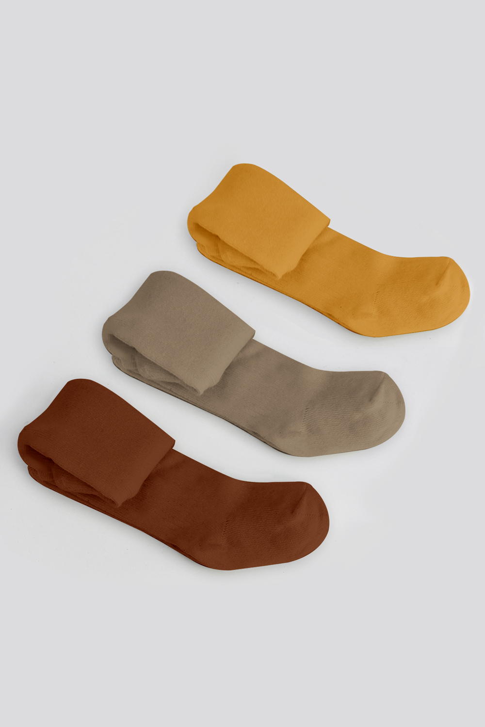 Bistyle 3-Pairs Combed Cotton Tights (0-6) (Orange, Brown, Yellow) - Image 8