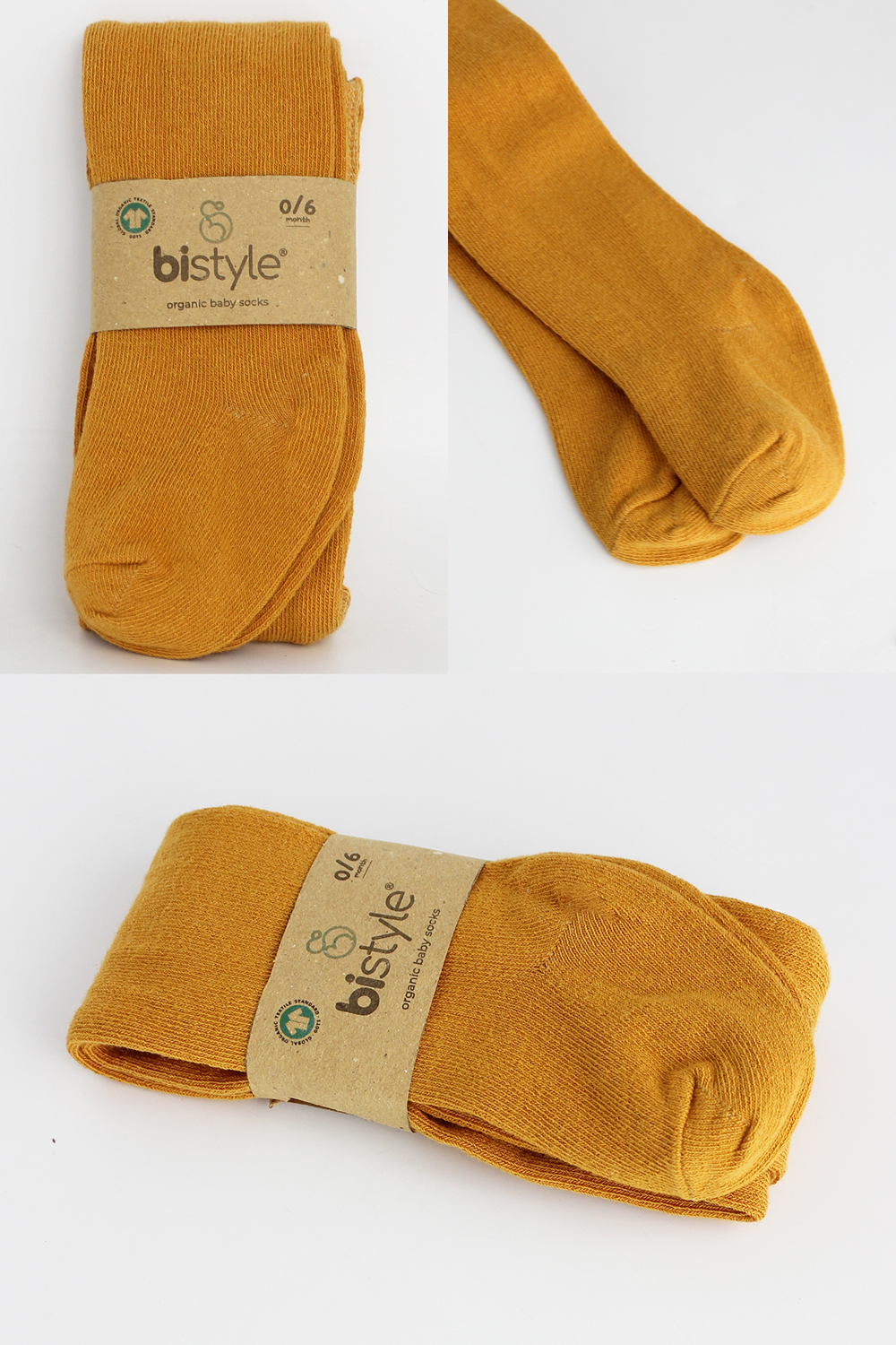 Bistyle Combed Cotton Single Tight (0-6 m) Orange - Image 6