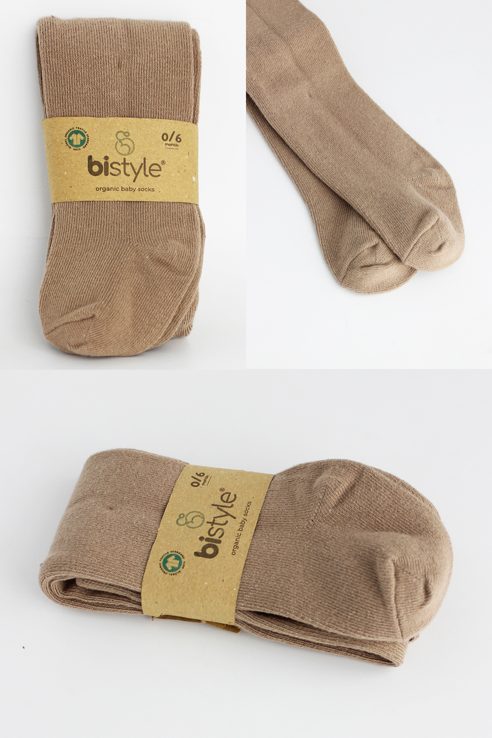 Bistyle Combed Cotton Single Tight (0-6 m) Brown - Image 6