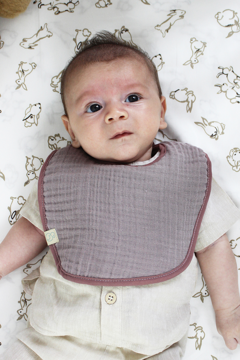 Bistyle Organic Muslin Bib (0-24 m) Light - Image 4