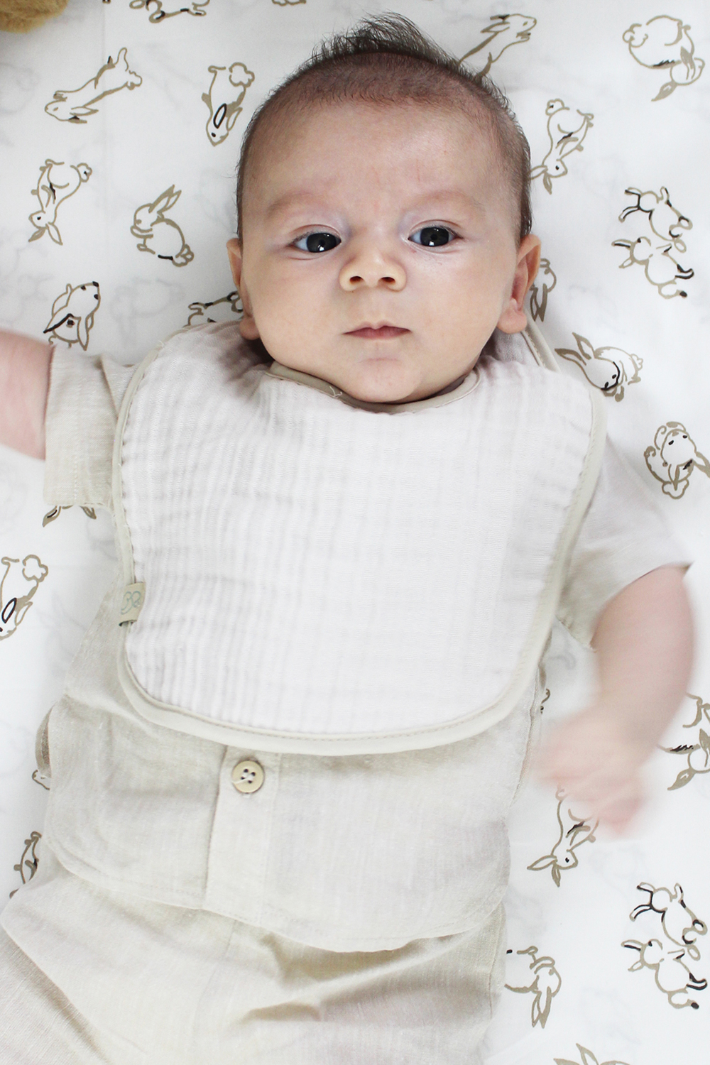 Bistyle Organic Muslin Bib (0-24 m) Light - Image 6