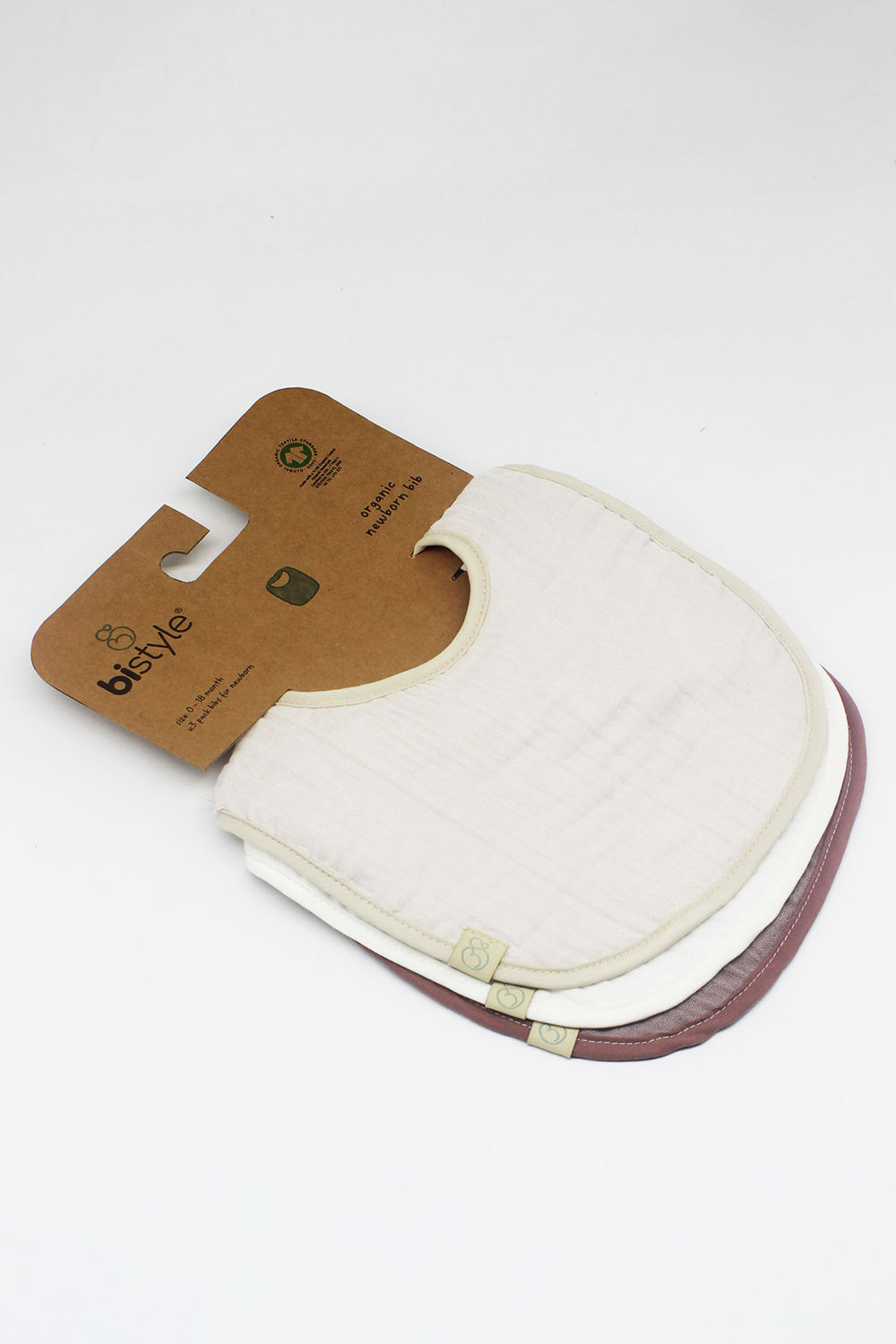 Bistyle Organic Muslin Bib (0-24 m) Light - Image 8