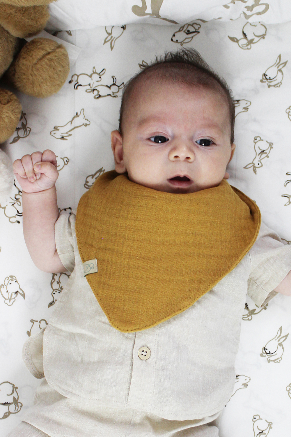 Bistyle Organic Muslin Baby Scarf (0-24 m) Colored - Image 5