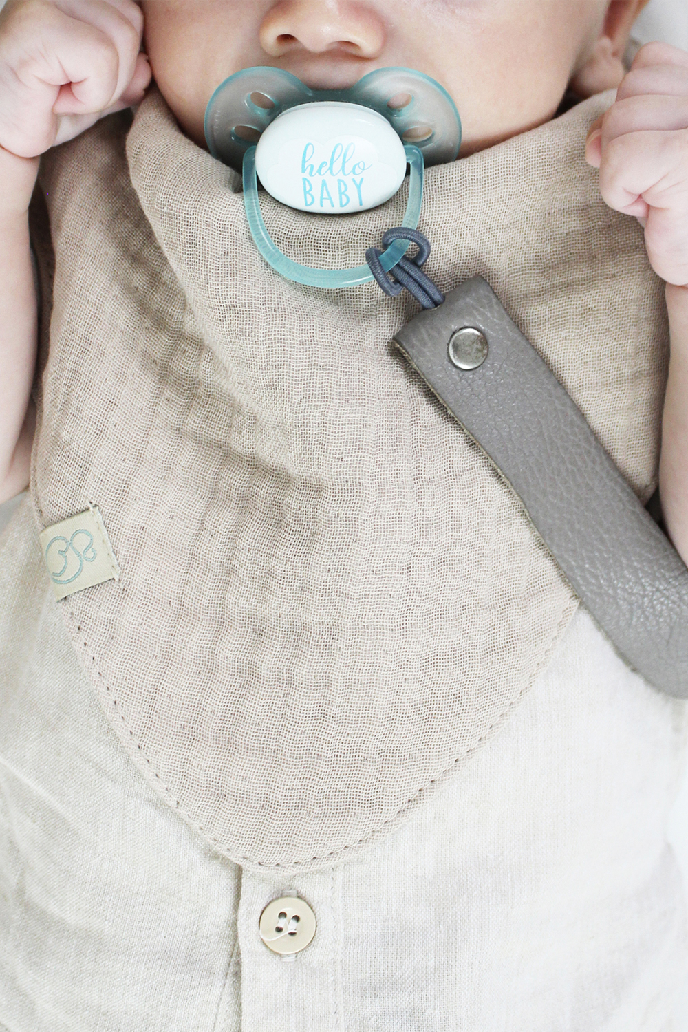 Bistyle Organic Muslin Baby Scarf (0-24 m) Colored - Image 6