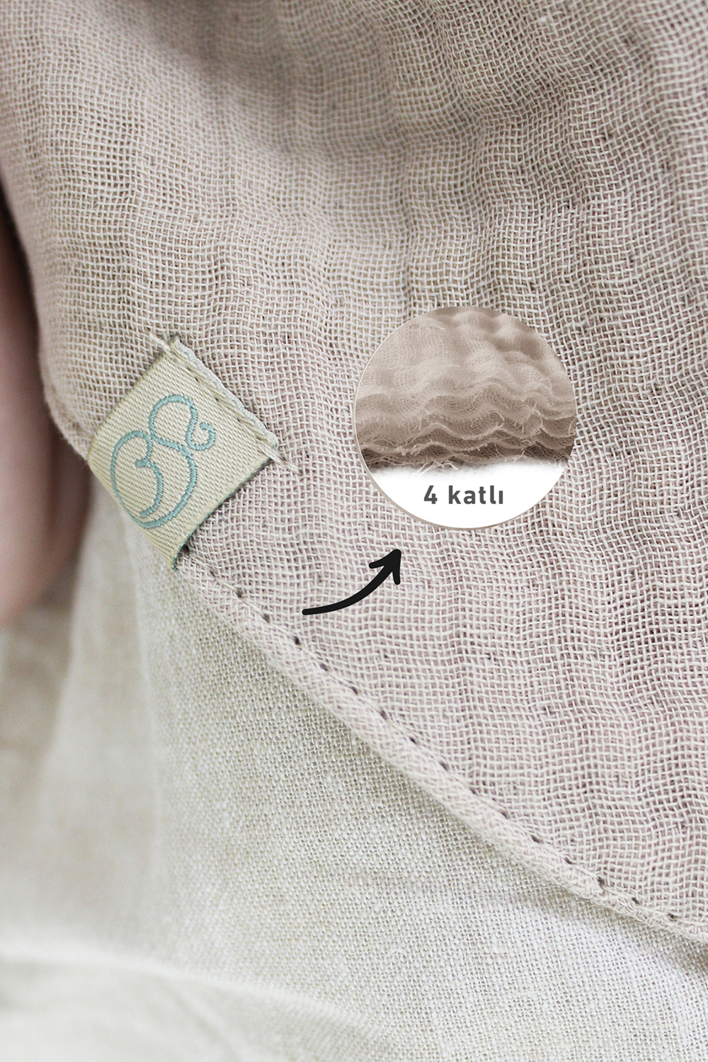 Bistyle Organic Muslin Baby Scarf (0-24 m) Colored - Image 7