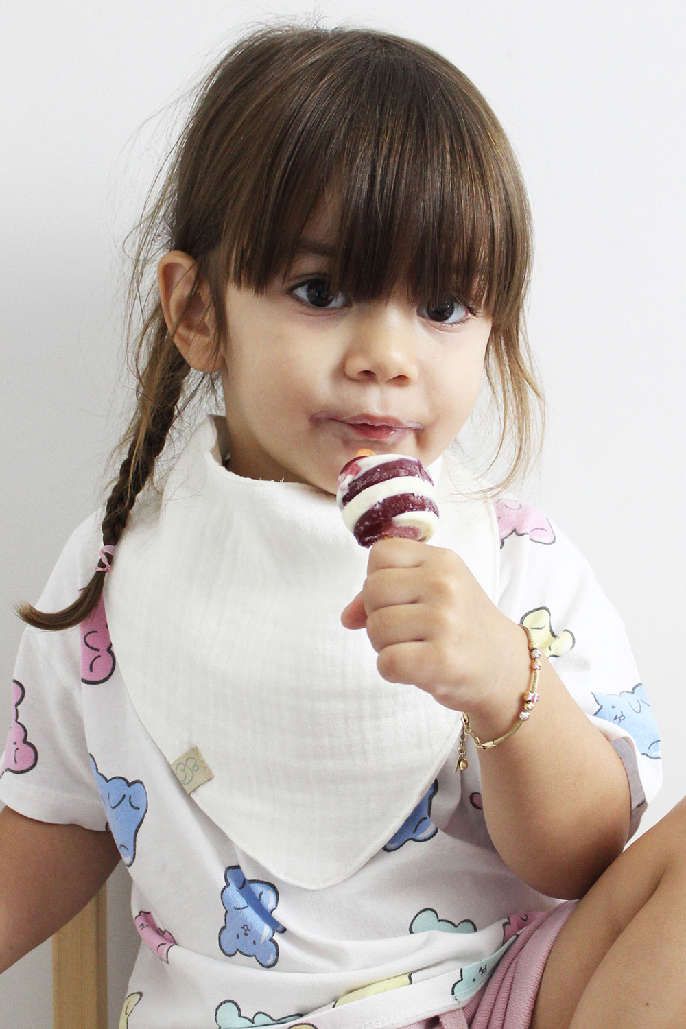 Bistyle Organic Muslin Baby Scarf (0-24 m) Light - Image 6