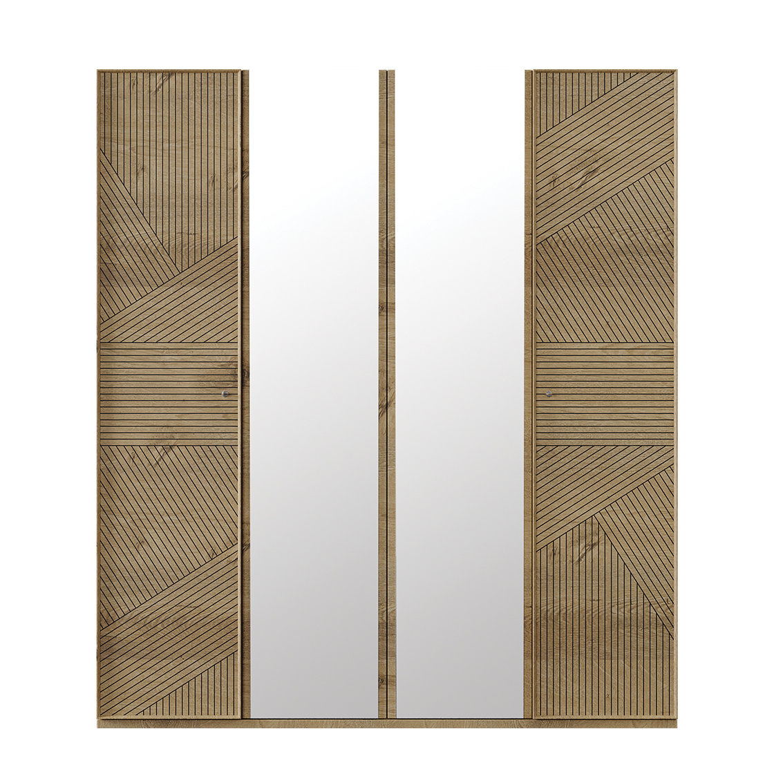 Almila Origami 4 Doors Wardrobe - Image 5