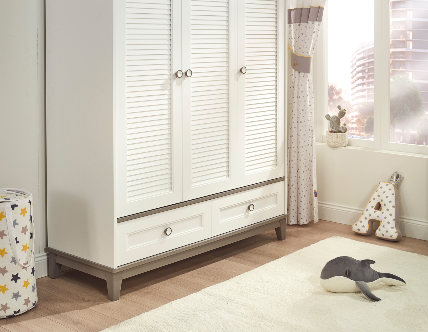 Almila Mia 3 Doors Wardrobe - Image 6