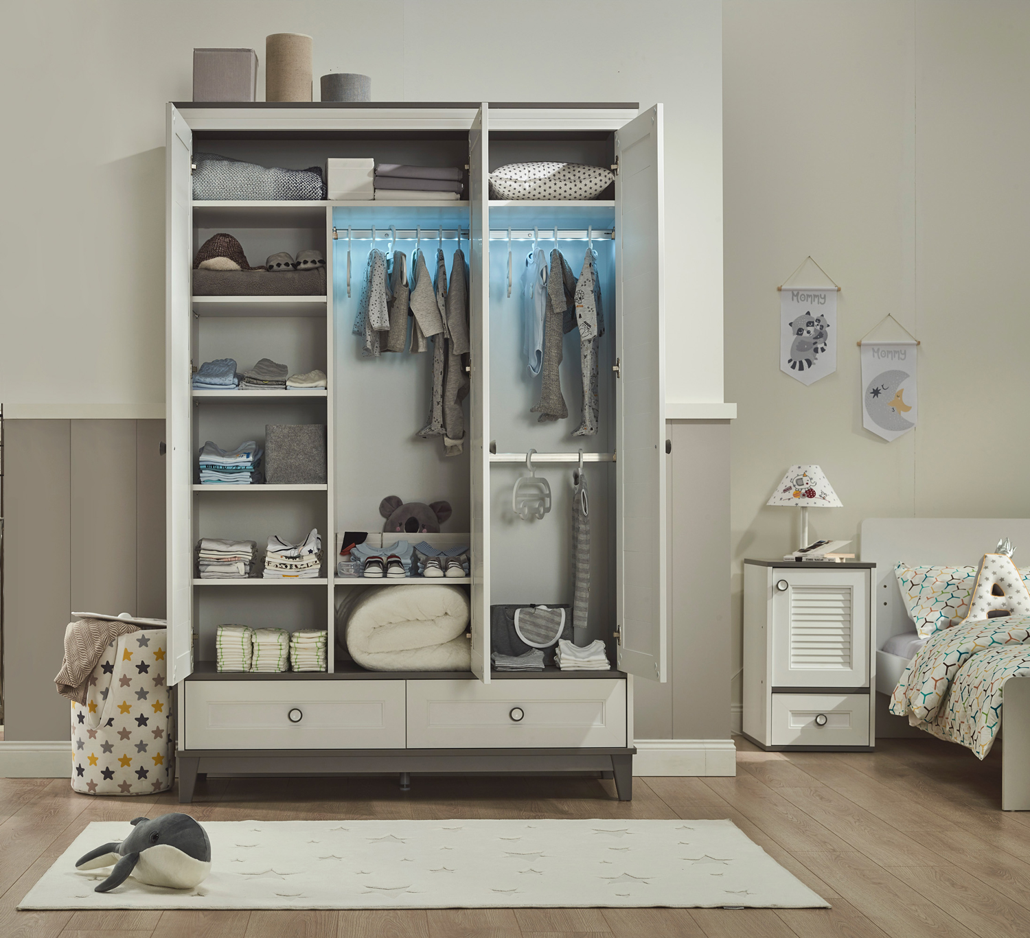 Almila Mia 3 Doors Wardrobe - Image 8