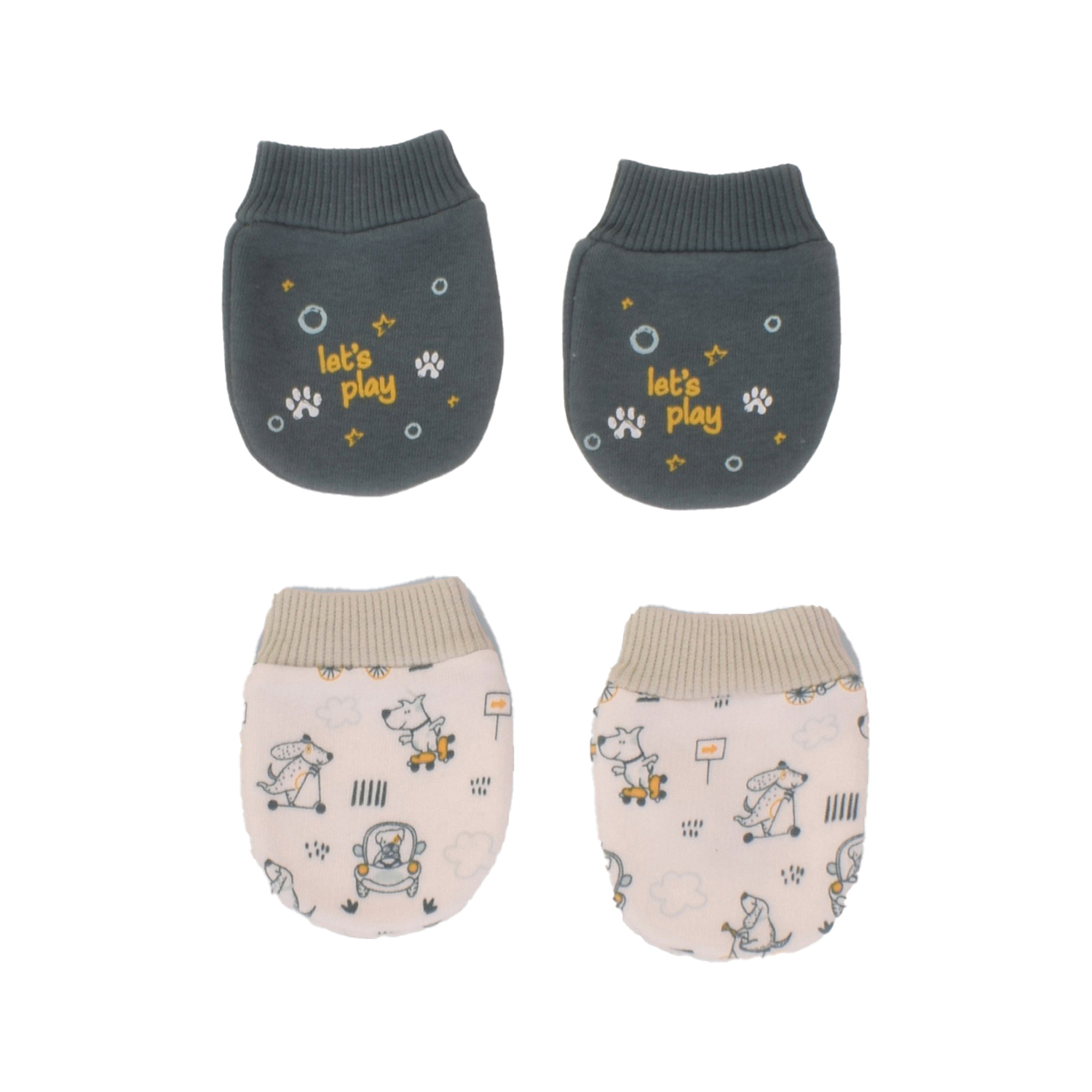 Junior Funny Puppies Printed Gloves 2 PCS