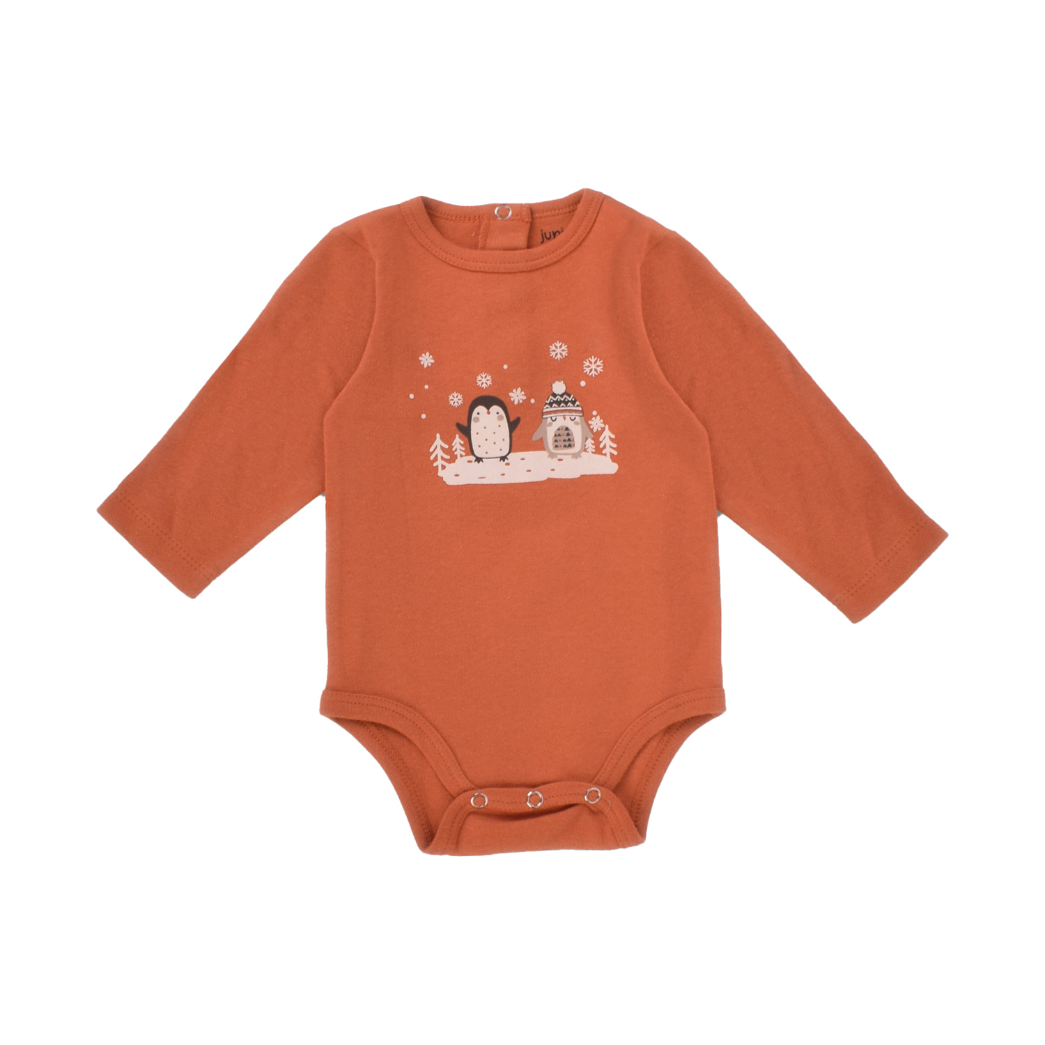 طقم مطبوع على الثلج للصغار (لباس وبنطال وجاكيت) (12-18 م) - الصورة 4