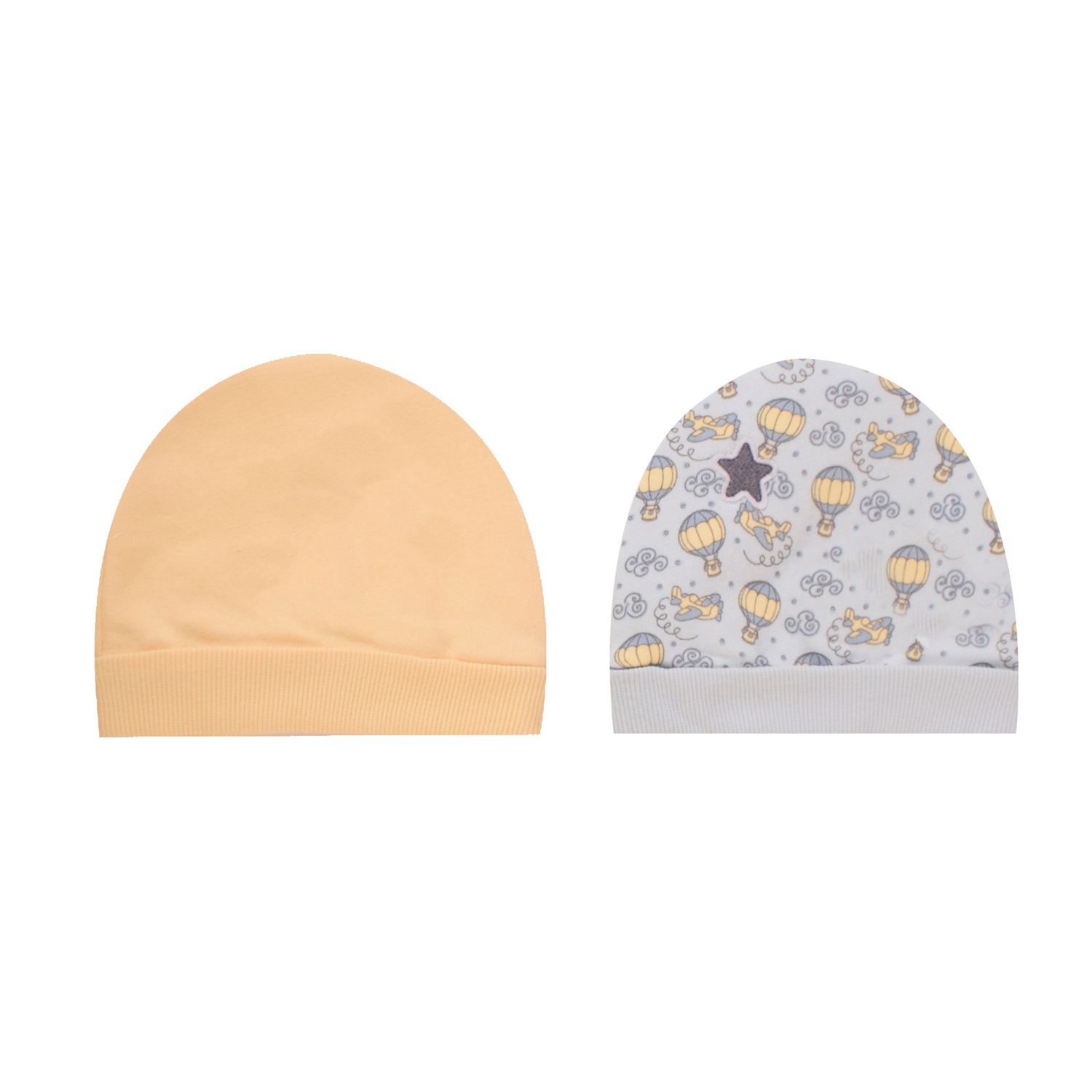 طاقية ثلج مطبوع عليها سماء صغيرة 2 قطعة - الصورة 2