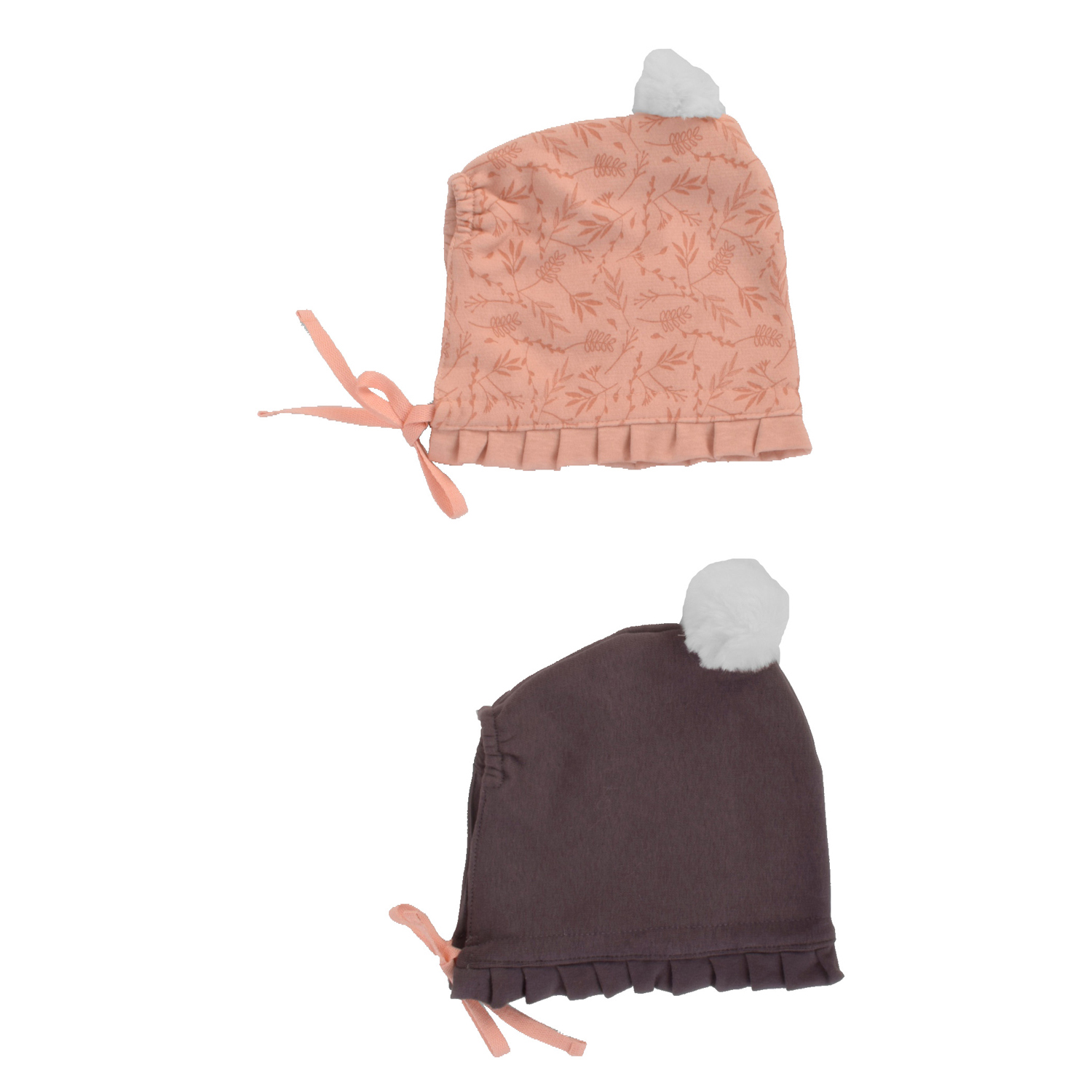 قبعة ثلج مطبوع عليها زهرة صغيرة 2 قطعة - الصورة 2