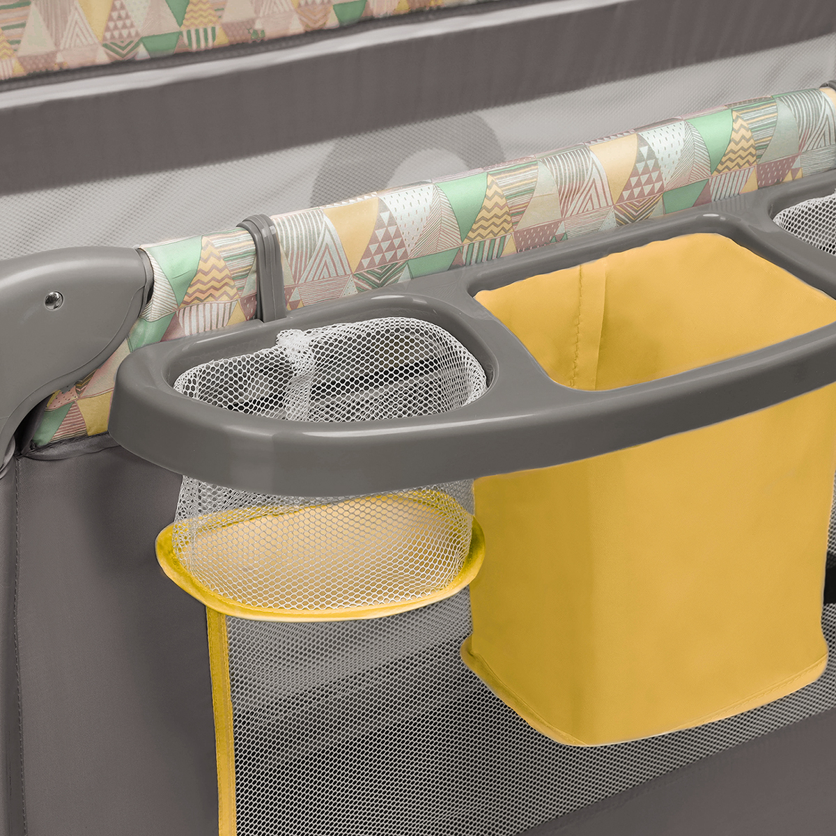 Lionelo Baby Crib Sven, Yellow Scandi - Image 4