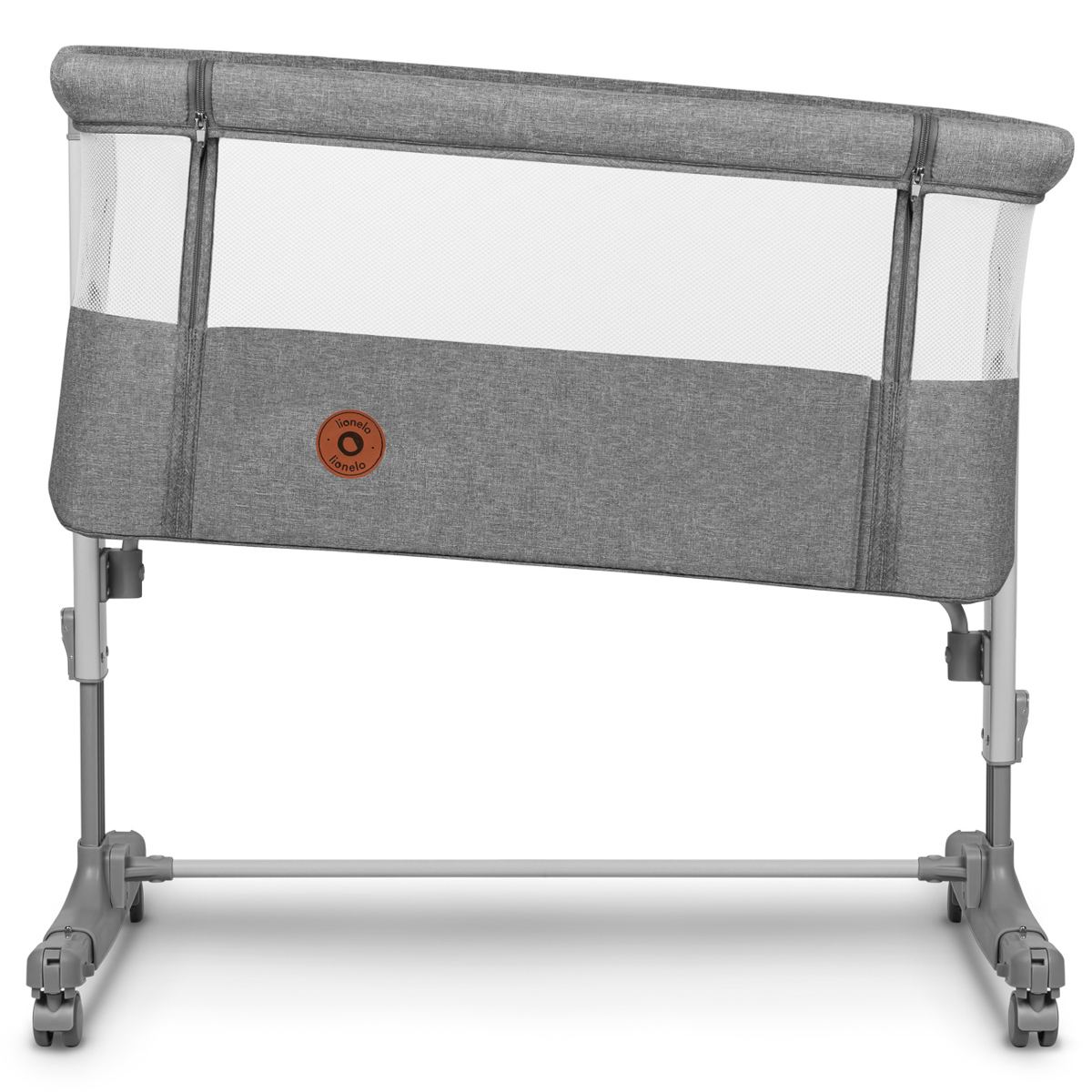 Lionelo Aurora Bedside Crib, Grey Concrete - Image 6