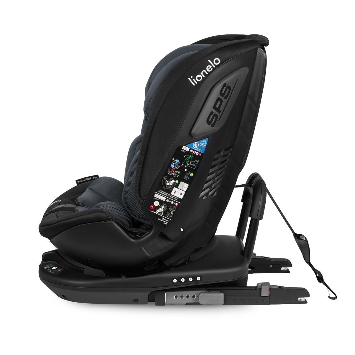 Lionelo Car Seat Bastiaan RWF I-Size, Grey Stone - Image 3