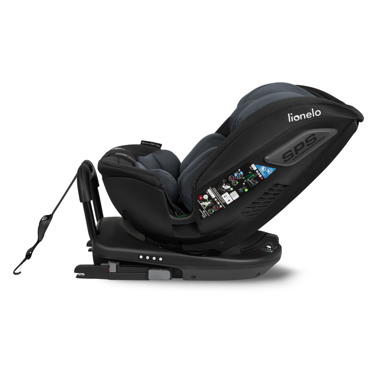 Lionelo Car Seat Bastiaan RWF I-Size, Grey Stone - Image 6
