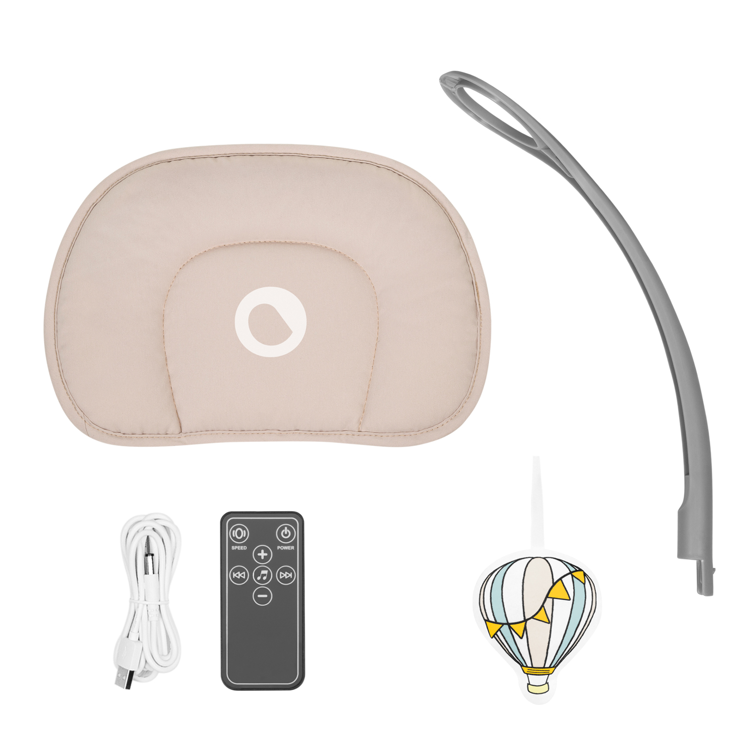 Lionelo Rio Baby Bouncer, Beige Latte - Image 7