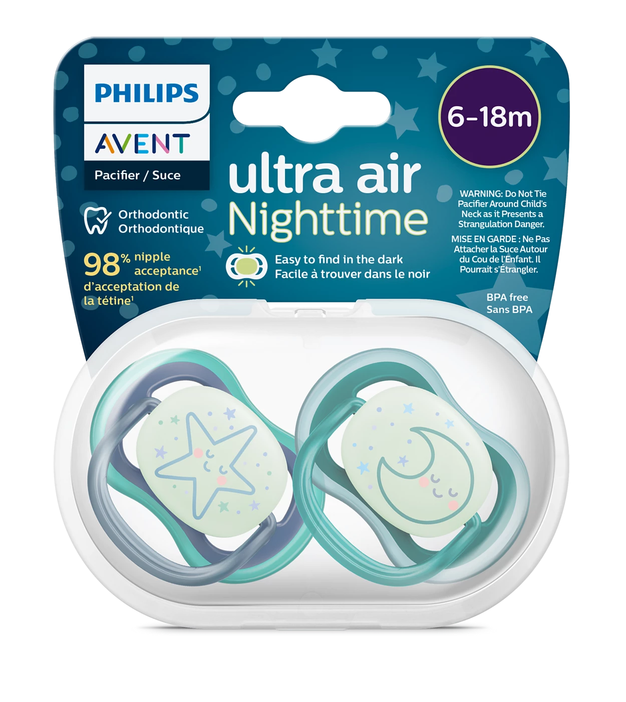 Philips Avent ultra air Nighttime Soother (6-18 m) - Image 4