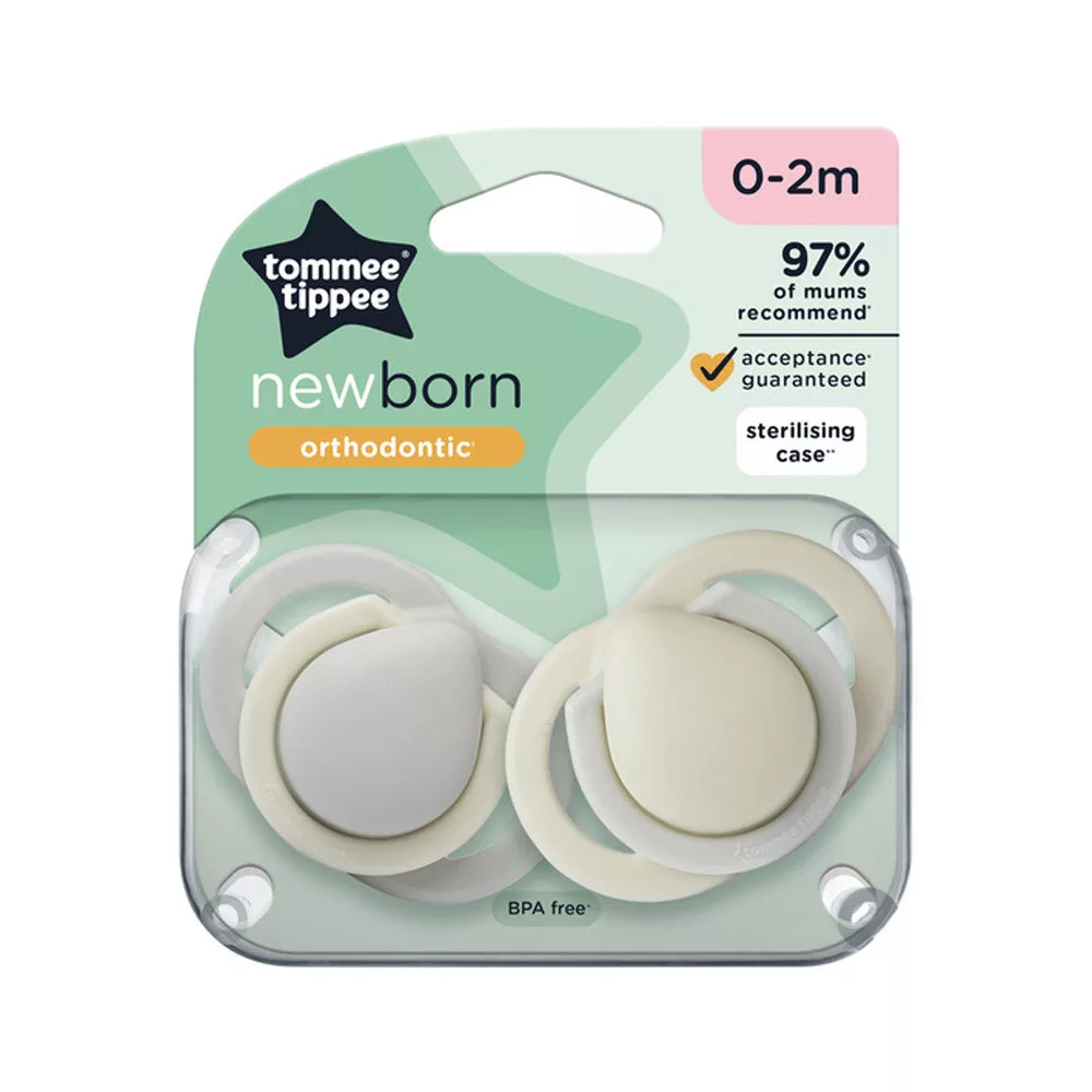 Tommee Tippee Newborn Orthodontic Soother, (0-2 M) for tiny mouths - Image 3