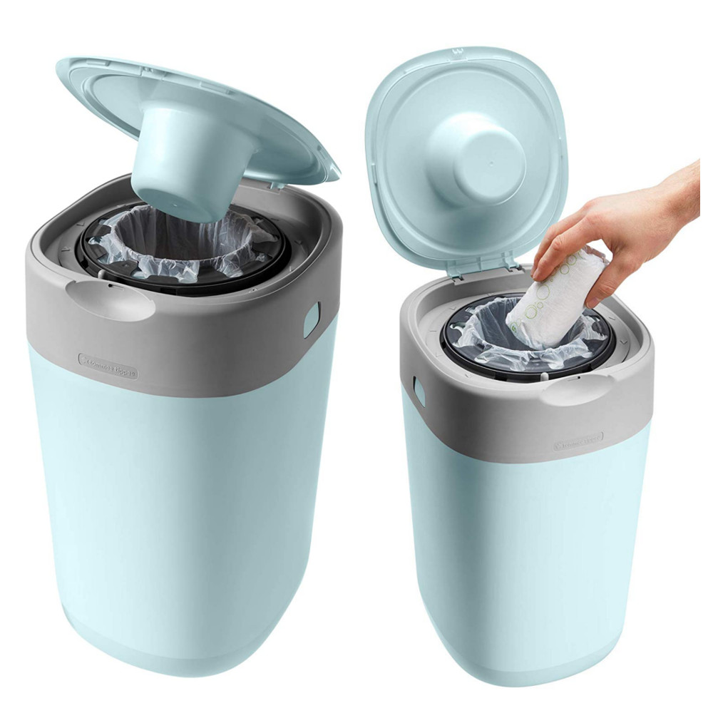 نظام تومي تيبي تويست آند كليك للحفاضات التي تستخدم لمرة واحدة، أزرق - الصورة 3