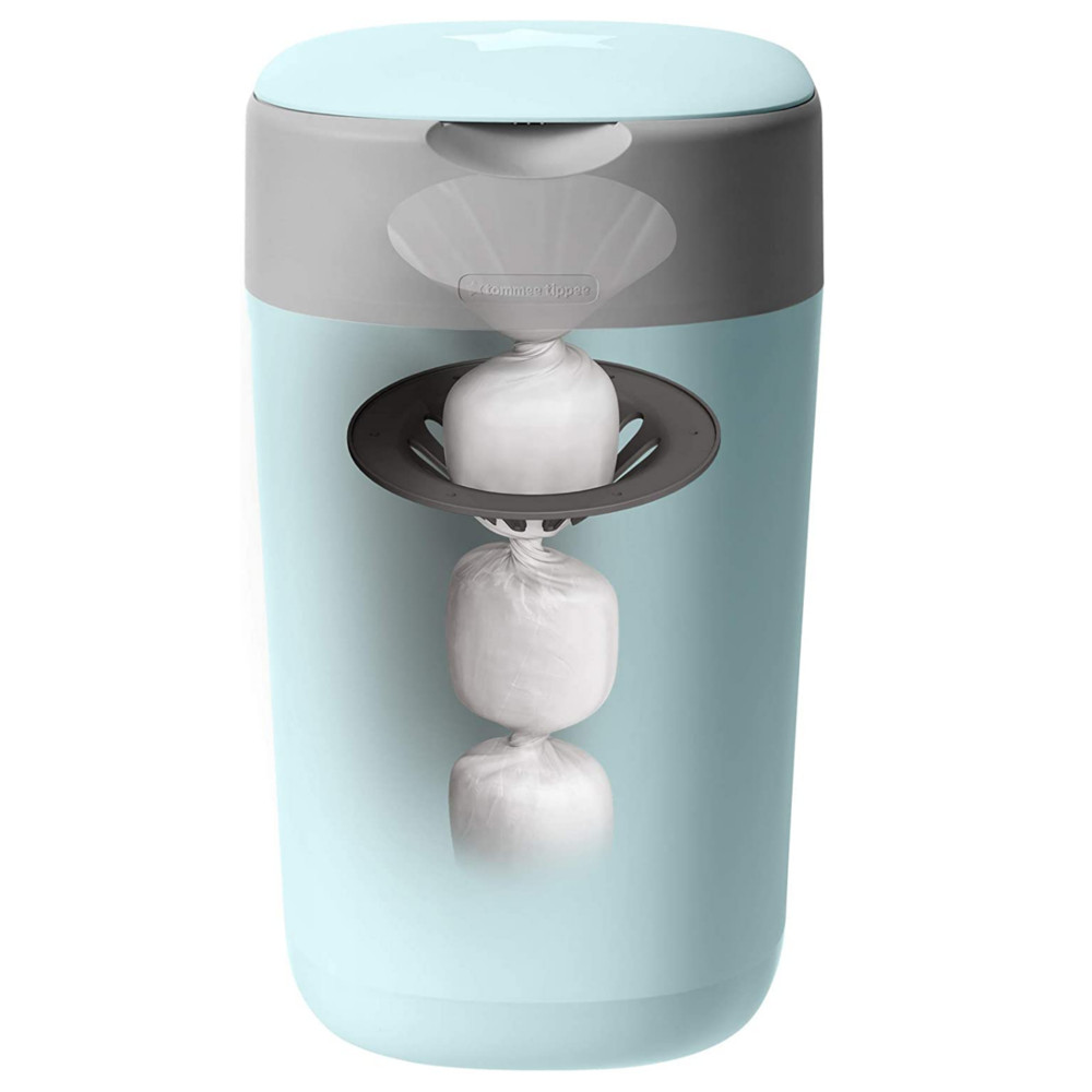 نظام تومي تيبي تويست آند كليك للحفاضات التي تستخدم لمرة واحدة، أزرق - الصورة 4