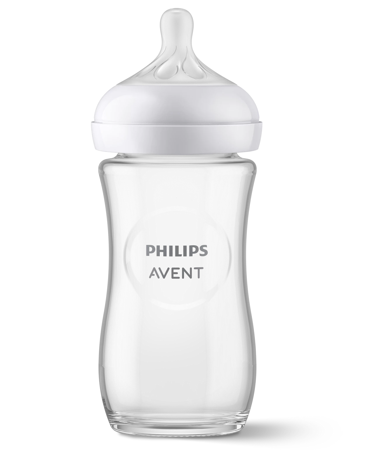 Philips Avent Natural Response Glass Baby Bottle, 240ml