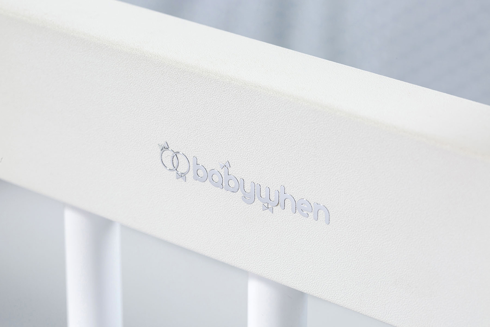 BabyWhen Swinging Wheeled Cradle 50x90, Wooden (BW1031) - Image 3