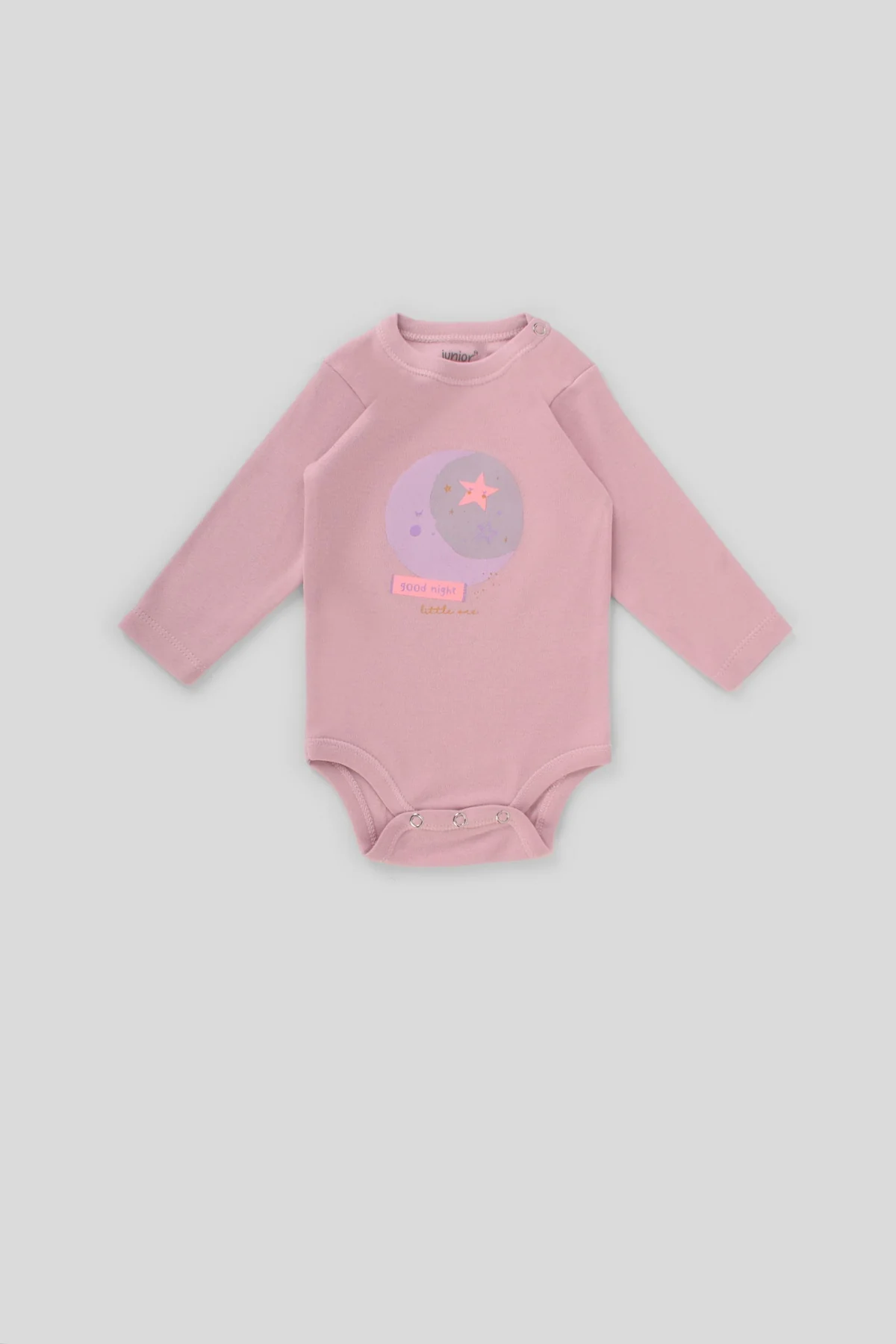 Junior Bodysuit Long Sleeve stars - الصورة 2